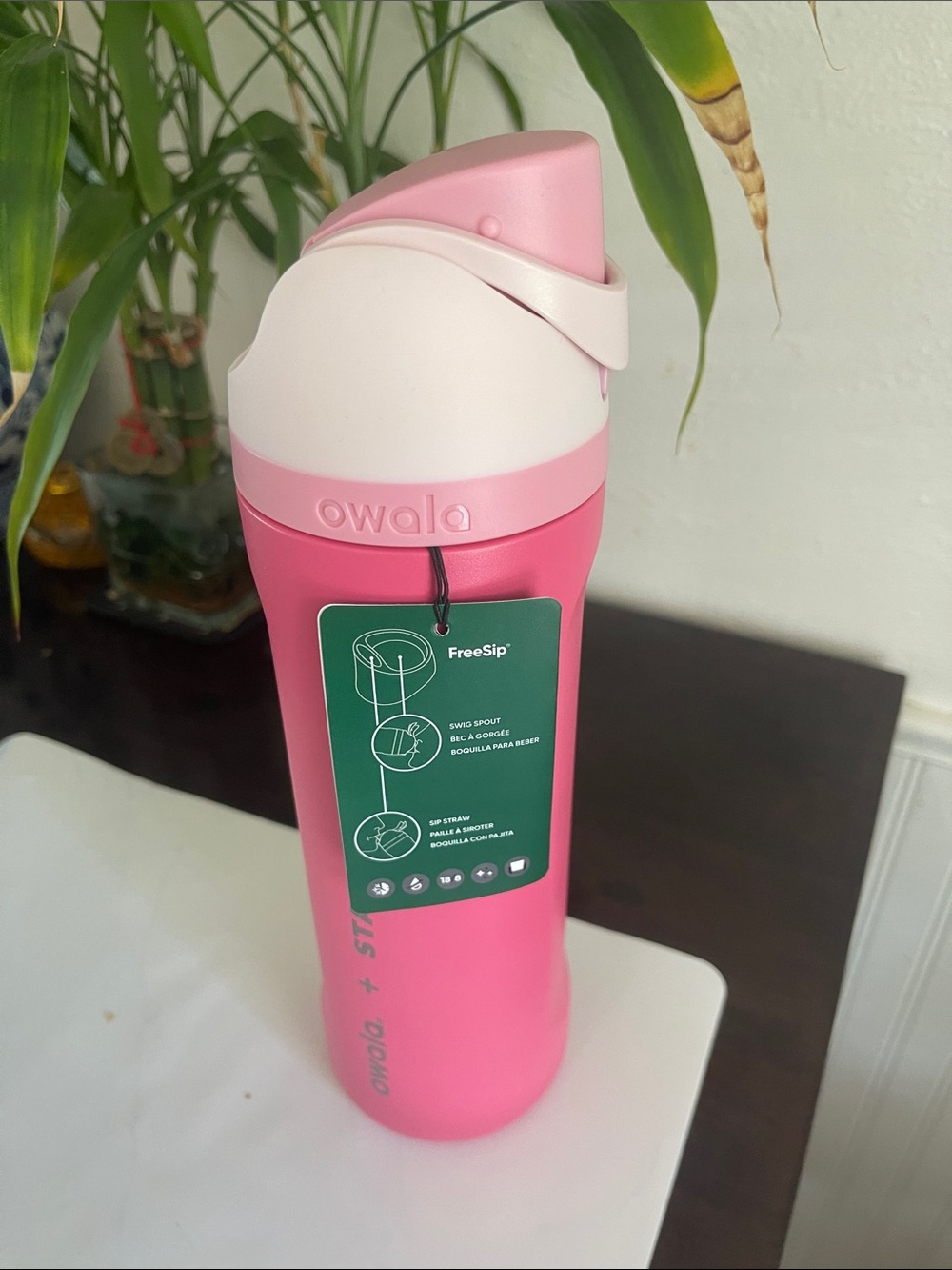 Starbucks Pink and Cream Owala FreeSip Bottle